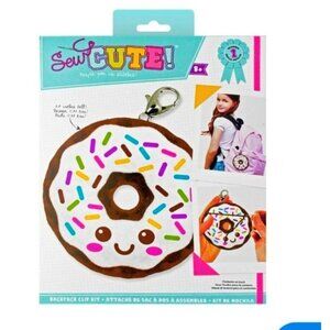 Colorbok Donut Sew Cute Felt Keychain Kit-New